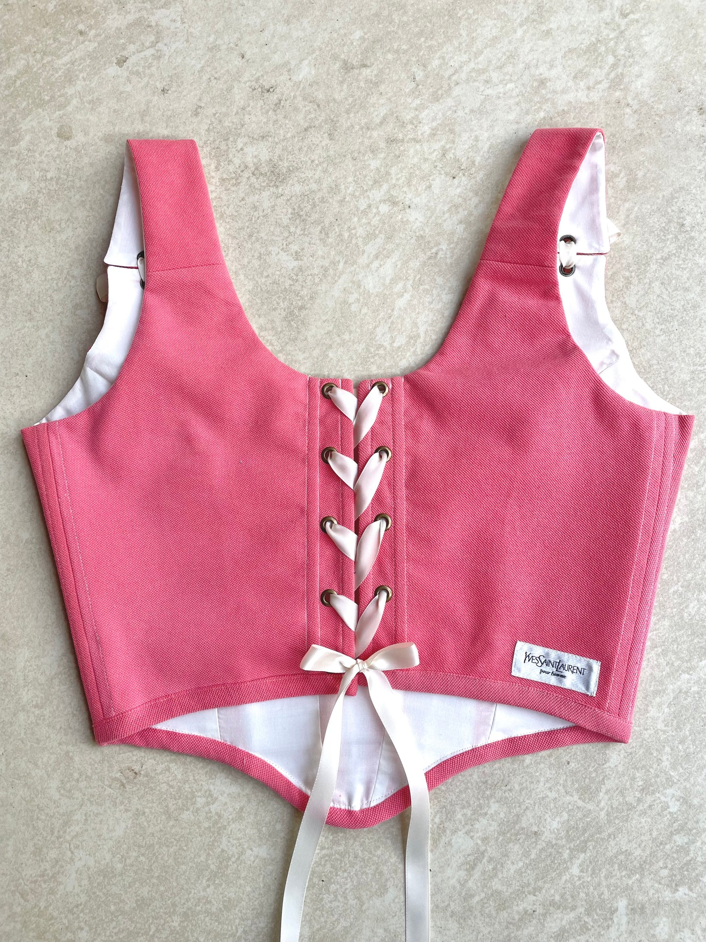 Reworked corset - YSL - UK SIZE 12 (M/L)