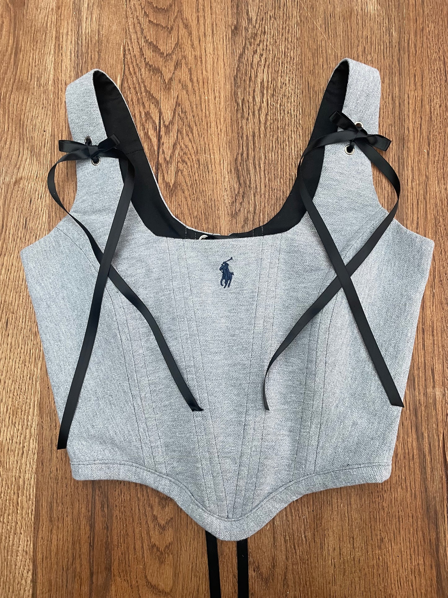 PRE ORDER Reworked poloshirt corset - RALPH LAUREN