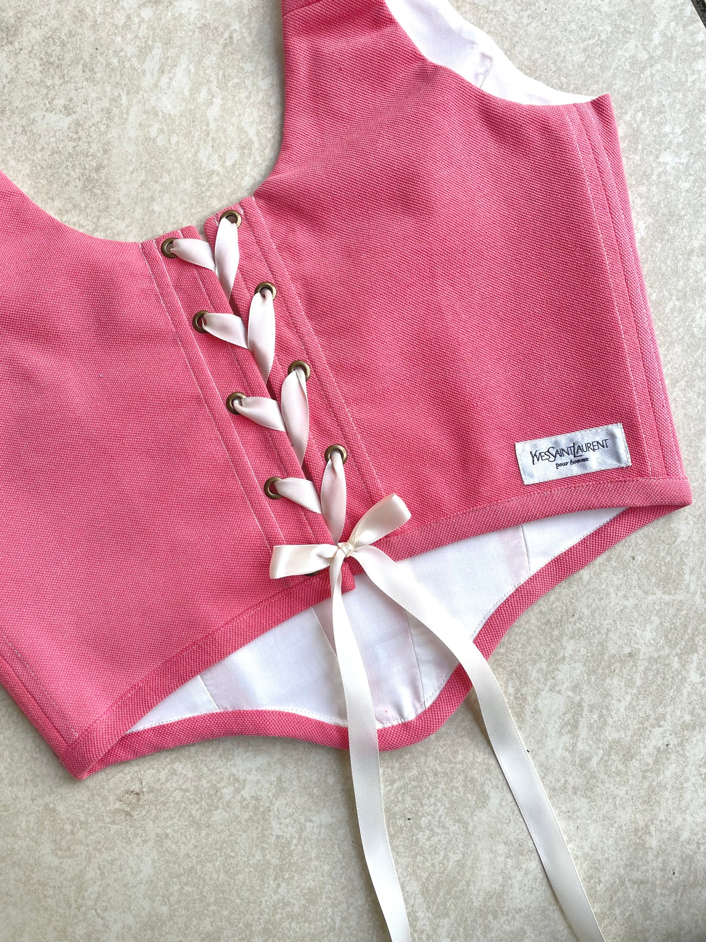Reworked corset - YSL - UK SIZE 12 (M/L)