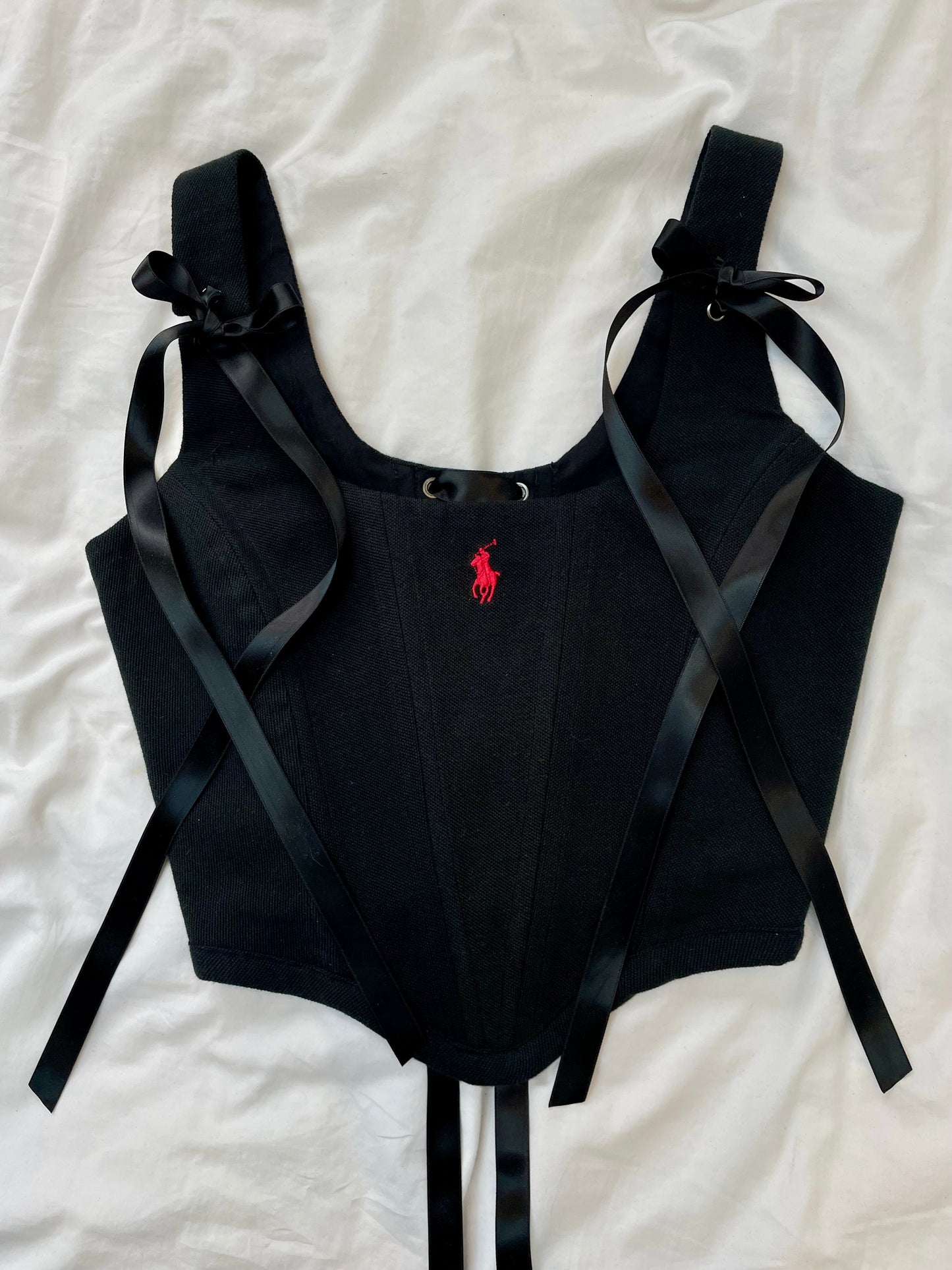 PRE ORDER Reworked poloshirt corset - RALPH LAUREN