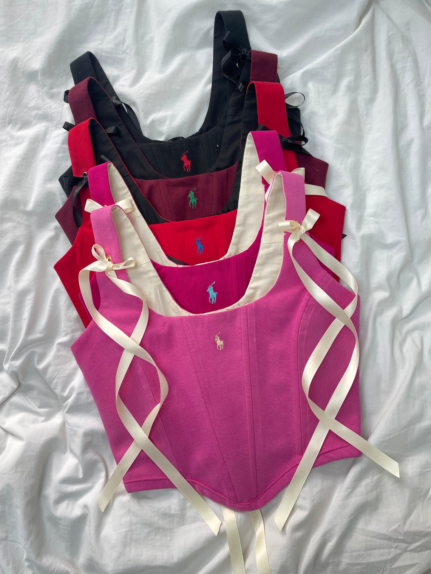 PRE ORDER Reworked poloshirt corset - RALPH LAUREN