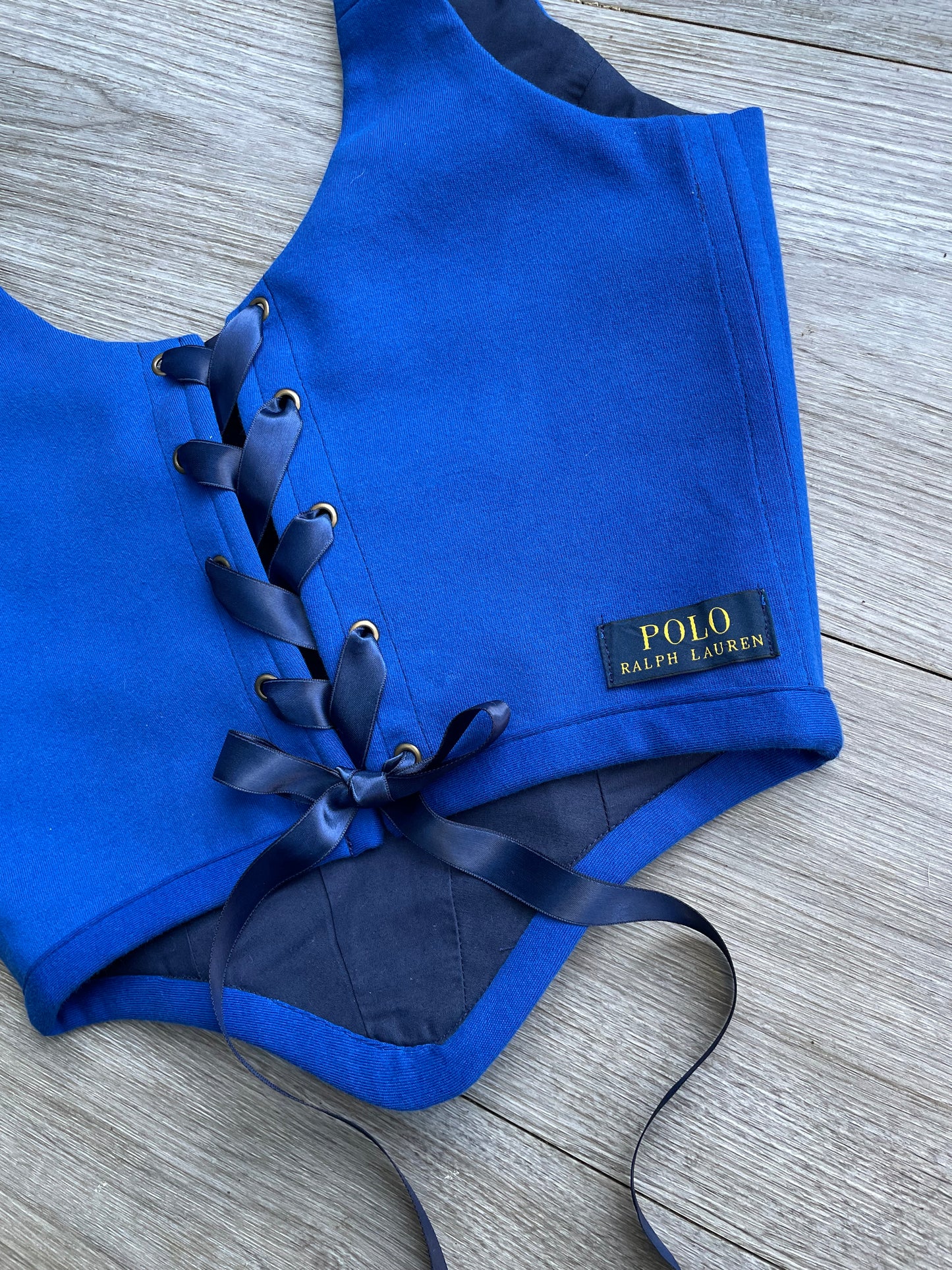 PRE ORDER Reworked poloshirt corset - RALPH LAUREN